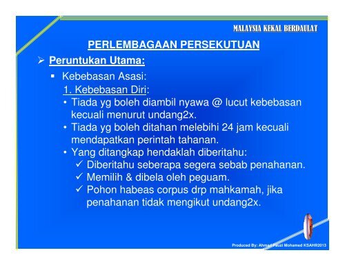 Nota 3: Perlembagaan Persekutuan 1