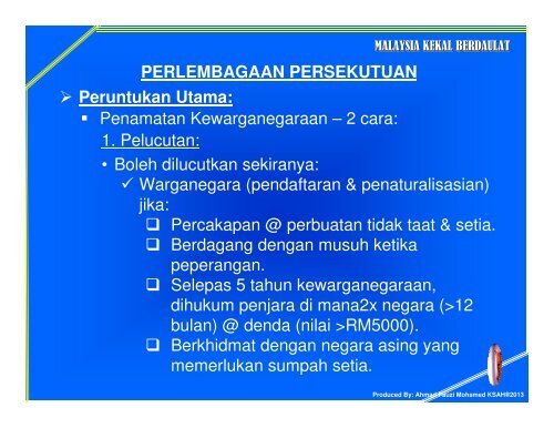 Nota 3: Perlembagaan Persekutuan 1