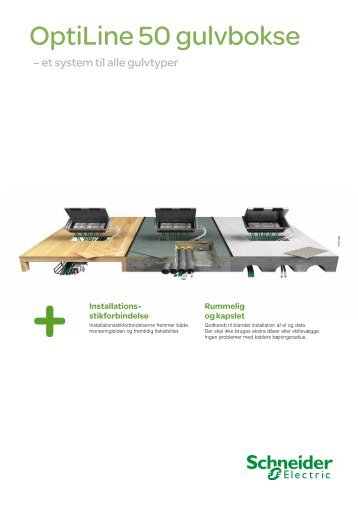 OptiLine 50 gulvbokse - Schneider Electric