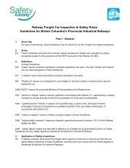 Railway Freight Car Inspection & Safety Rules: Guidelines for British ...