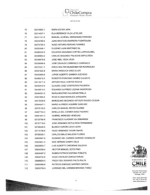 ResoluciÃ³n Proveedores Inscritos Junio 2010 - Chileproveedores