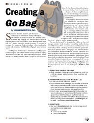 Creating a Go Bag