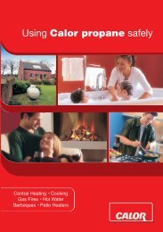 Using Calor propane safely - Calor Gas