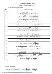 Lucrarea de laborator nr. 1. Tema: “Programe liniare in C++ ... - Istrati