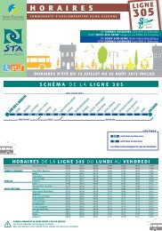 consulter les horaires ici - STA