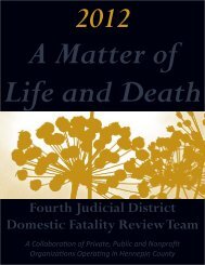 Fourth Judicial District Domestic Fatality Review Team - Minnesota ...