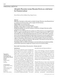 Abruptio Placentae versus Placenta Previa as a risk factor for ...