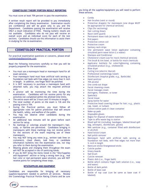 psi exams esthetician psi exams esthetician