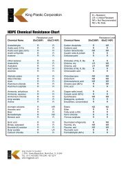 HDPE Chemical Resistance Chart - King Plastic Corporation