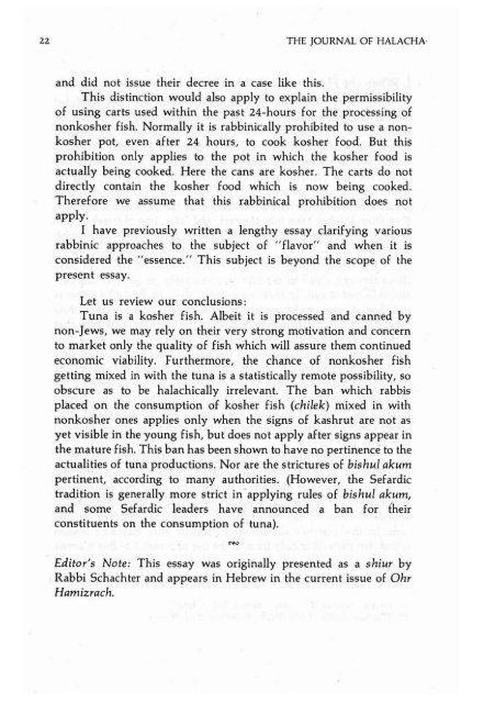 Volume 15 - RJJ Journal of Halacha and ... - YU Torah Online