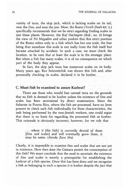 Volume 15 - RJJ Journal of Halacha and ... - YU Torah Online