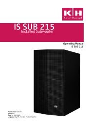 IS SUB 215 - Installed Sound