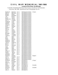 PDF File for list of names on the Civil War Monument - Dickwhitney.net