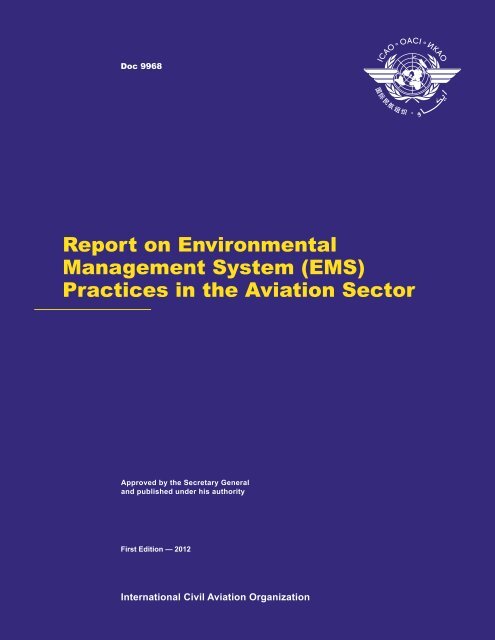 Report on Environmental Management System (EMS ... - ICAO