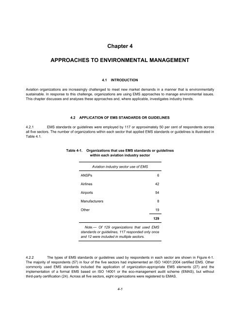 Report on Environmental Management System (EMS ... - ICAO