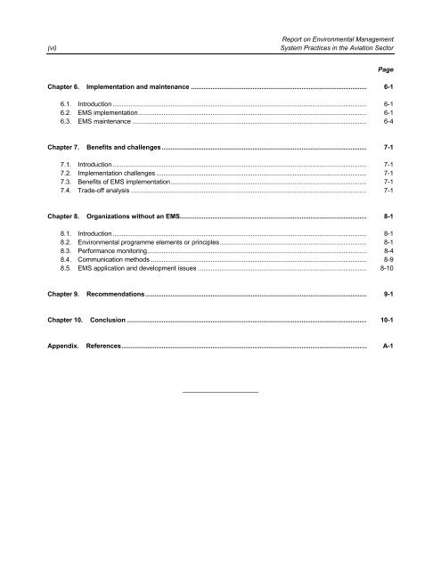 Report on Environmental Management System (EMS ... - ICAO