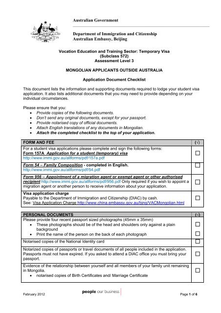 Australian Government Department of Immigration and Citizenship ...