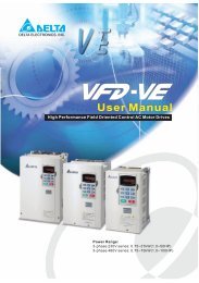 Delta VFD-VE user manual - Womack Machine Supply Company