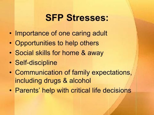 Strengthening Families Program - Inpes