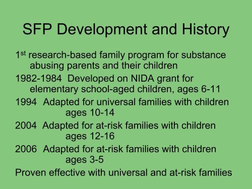 Strengthening Families Program - Inpes