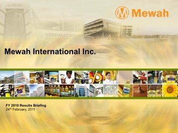 Sales Revenue - Mewah Group