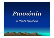 PannÃ³nia, a rÃ³mai provincia (Gubicz MÃ¡tÃ©)