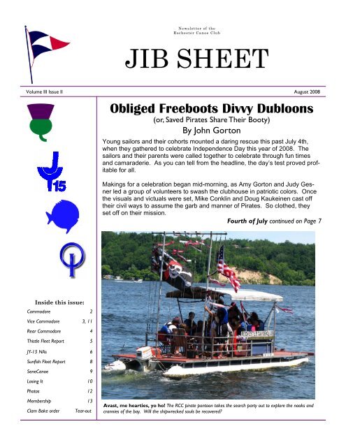 Jib Sheet August 2008-1.pub (Read-Only) - Rochester Canoe Club
