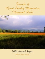 Friends of Great Smoky Mountains National Park - Friends of the ...