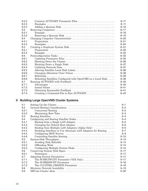 OpenVMS Cluster Systems - OpenVMS Systems - HP