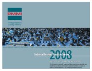 View the full 2008 Technical Services Practices Survey - PMMI