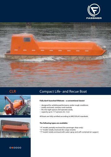 CLR Compact Life- and Rescue Boat - Fr. Fassmer GmbH & Co. KG