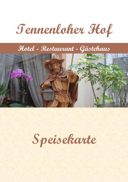 Tennenloher Hof Speisekarte