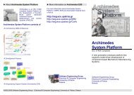 Archimedes System Platform - Software Engineering Group