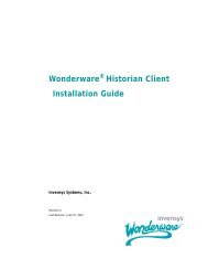 Wonderware Historian Client Installation Guide - Logic, Inc.