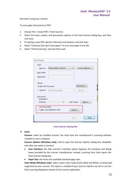 Foxit PhantomPDF 5.5 - Parent Directory