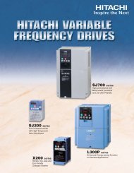 Hitachi Inverter General Catalog - Marshall Wolf Automation