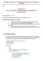 Notes, info, program examples and source code ... - Tenouk C & C++