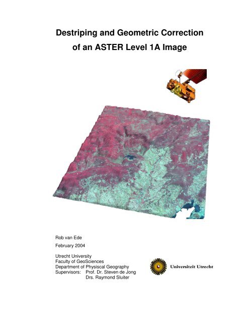 Destriping and Geometric Correction of an ASTER Level ... - GIS-Lab