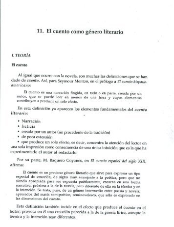 11'. El cuento como género literario