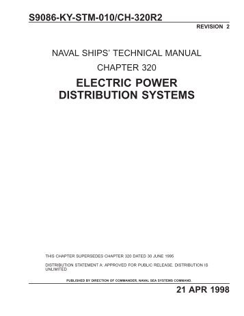 Electric Power Distribution Systems - Historic Naval Ships Visitors ...