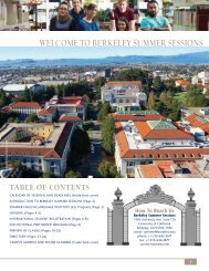 welcome to berkeley summer sessions