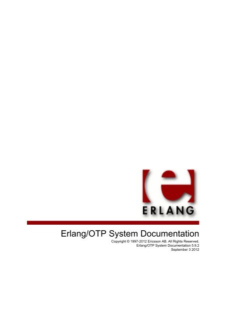 Erlang/OTP System Documentation