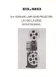 LX-1100/LX-2200 Manual - Elmo