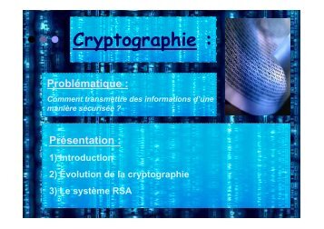 Cryptographie : - hypo-theses.com