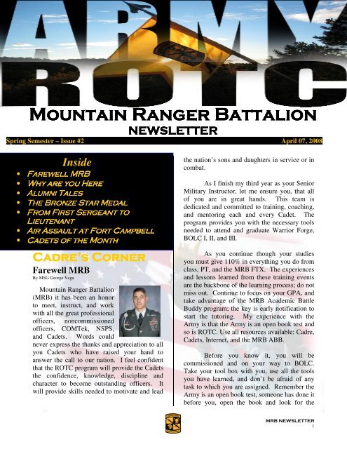 Mountain Ranger Battalion Mountain Ranger Battalion