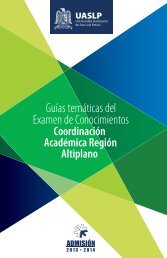 GuÃas temáticas del Examen de Conocimientos - Universidad ...