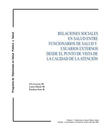 Relaciones sociales en salud entre funcionarios y usuarios