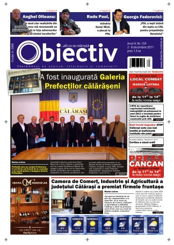 A fost inauguratÄ Galeria PrefecÅ£ilor cÄlÄrÄÅeni - Obiectiv