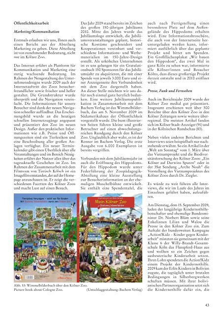 Nr. 1/2010, 53. Jahrgang (PDF) - Kölner Zoo