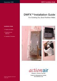 DWFXTM Installation Guide.qxd - Actionair